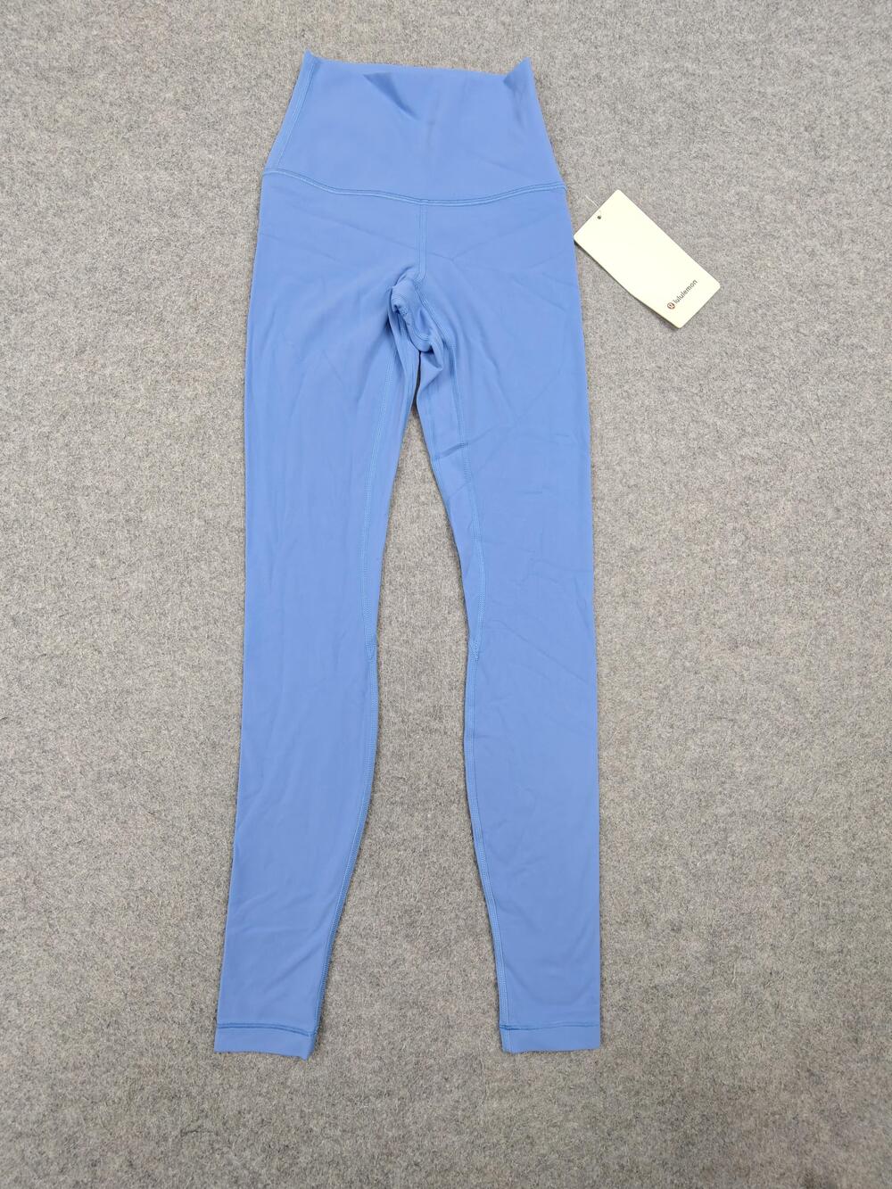 Lululemon Align Leggings Womens 0 Blue High Rise Ankle Pockets Yoga 28"